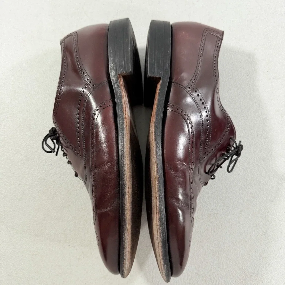 Vintage‎ Bostonian Wingtip Brogue Leather Oxford Dress Shoes Mens Size 8.5 D